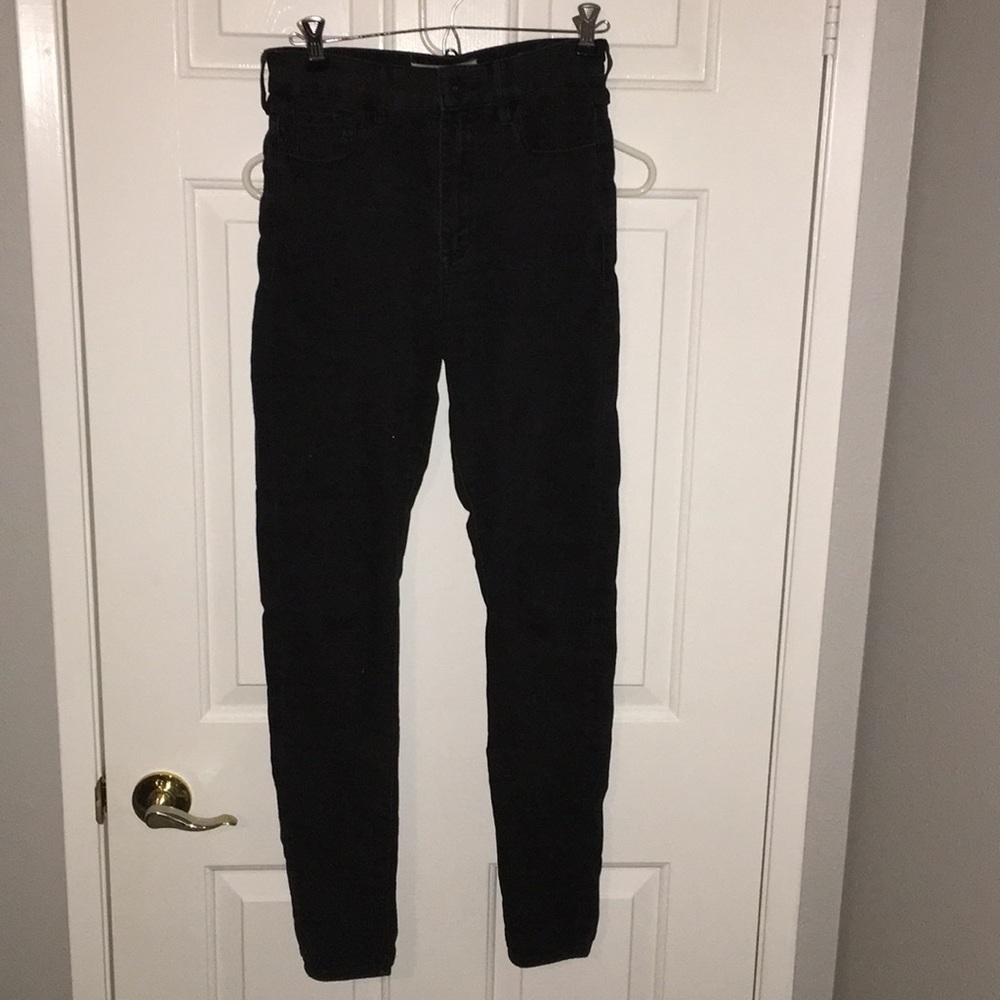 Bull head black high waisted skinny jeans